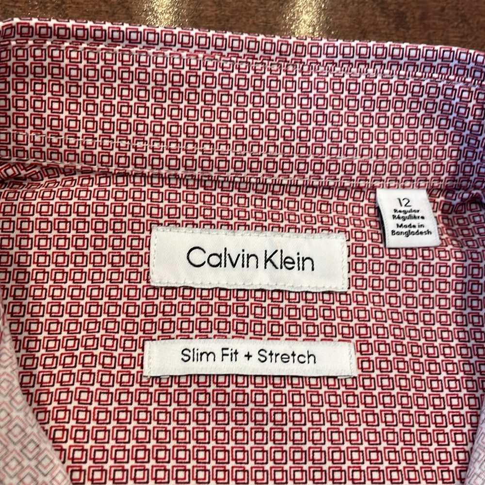 Boy’s Red Patterned Shirt - Picture 3 of 6